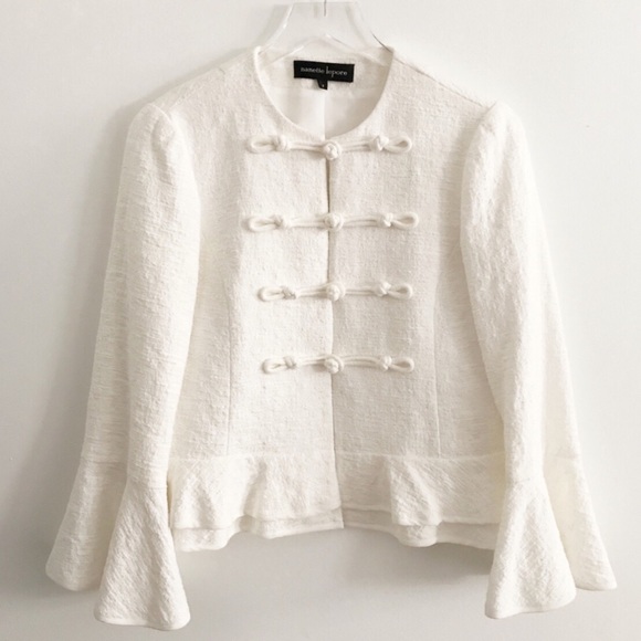 Nanette Lepore Jackets & Blazers - nanette lepore ivory cheongsam knot jacket